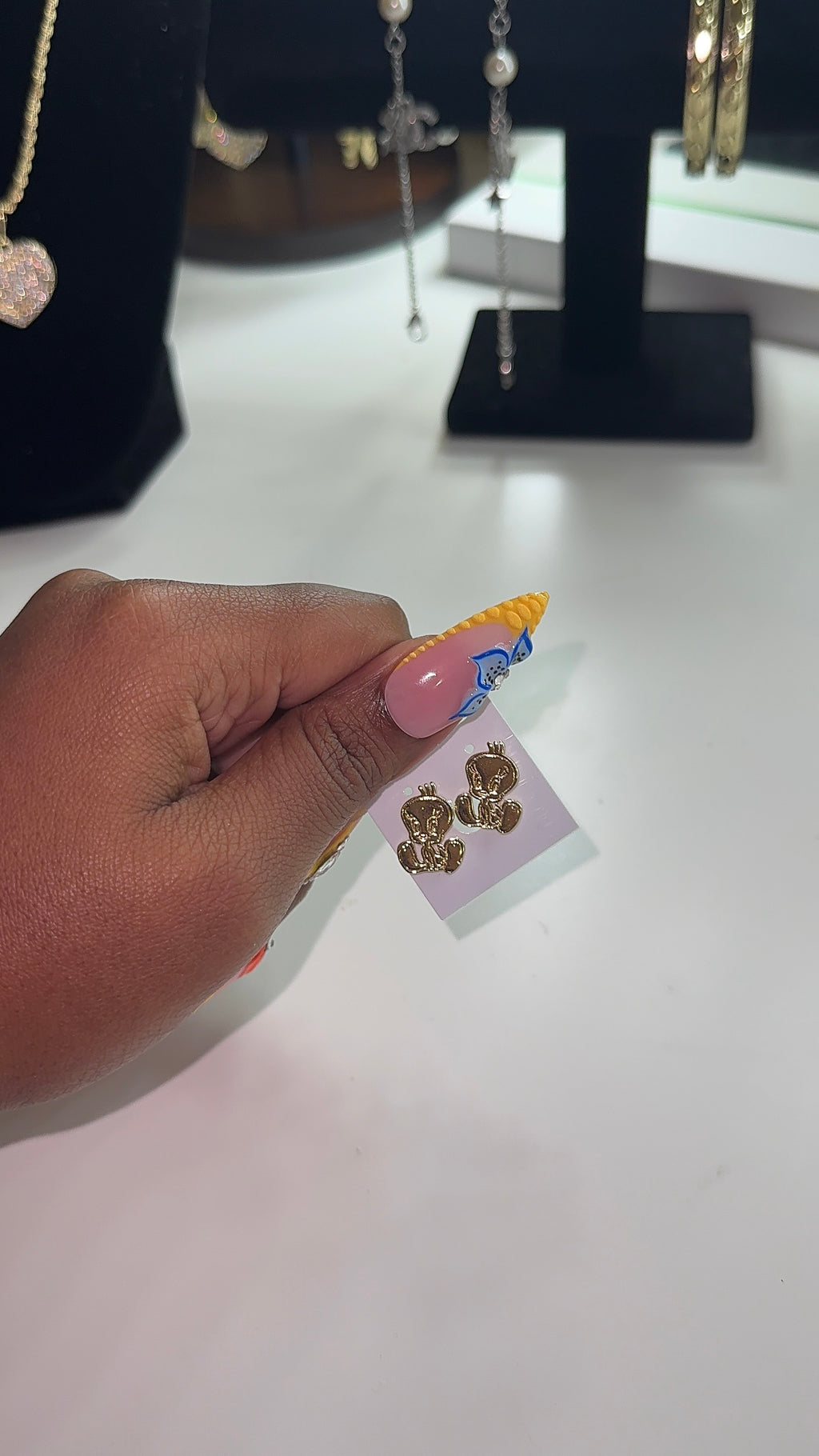 Tweety Bird Studs