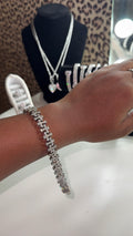 Diamond Cross Bracelet