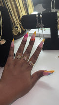 Pink Flower Ring
