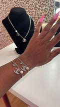 Silver CC Bracelet