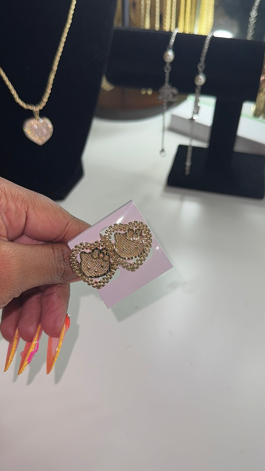 Heart HK Studs