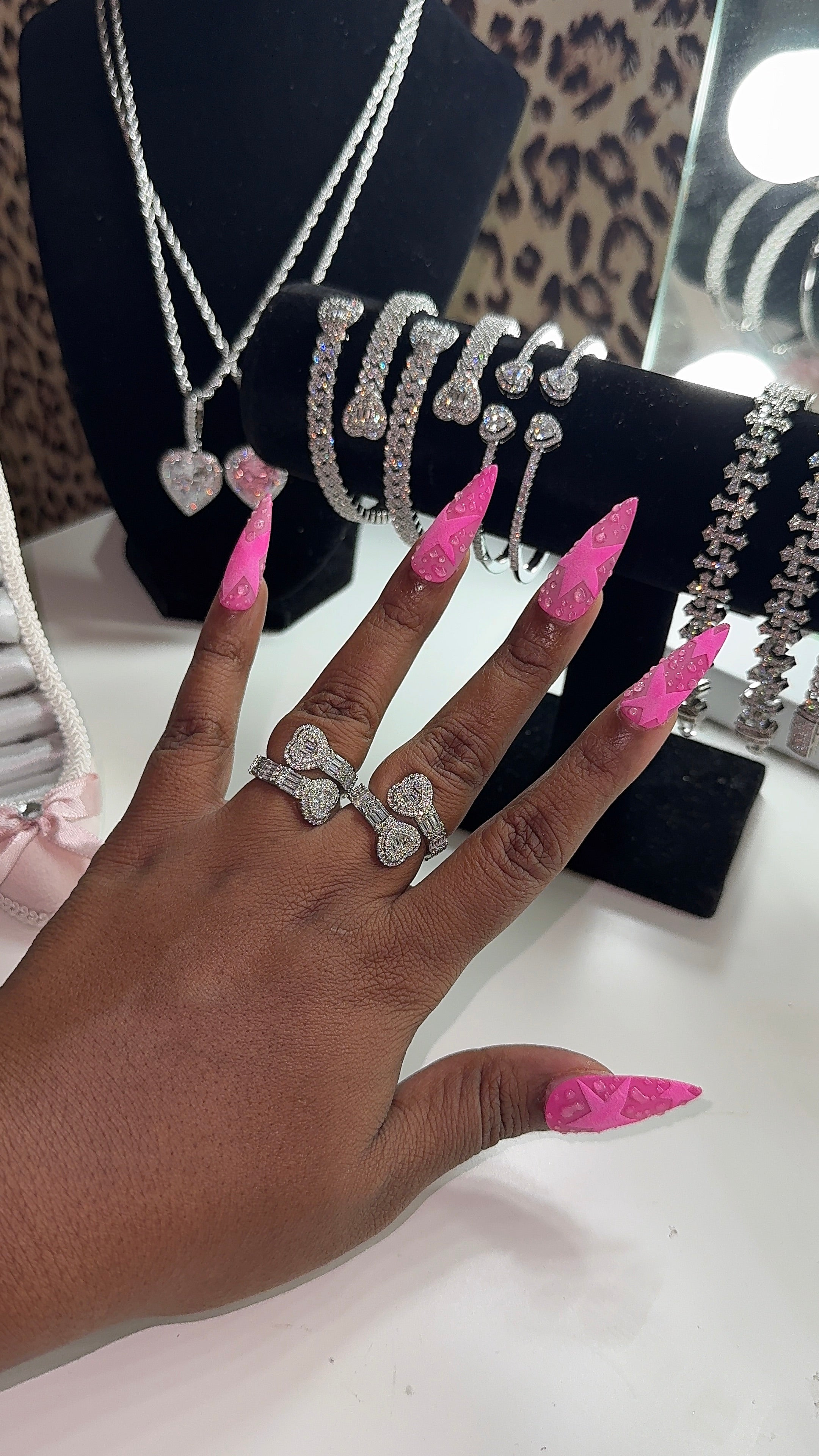 Thicker Double Heart Ring (Adjustable)