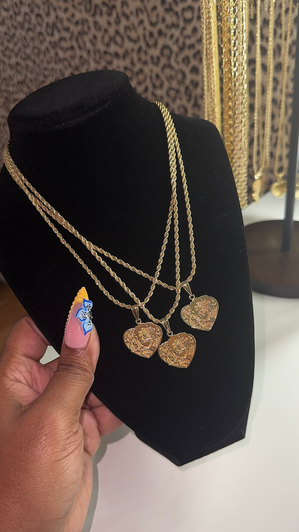 Money Heart Betty Boop Necklace