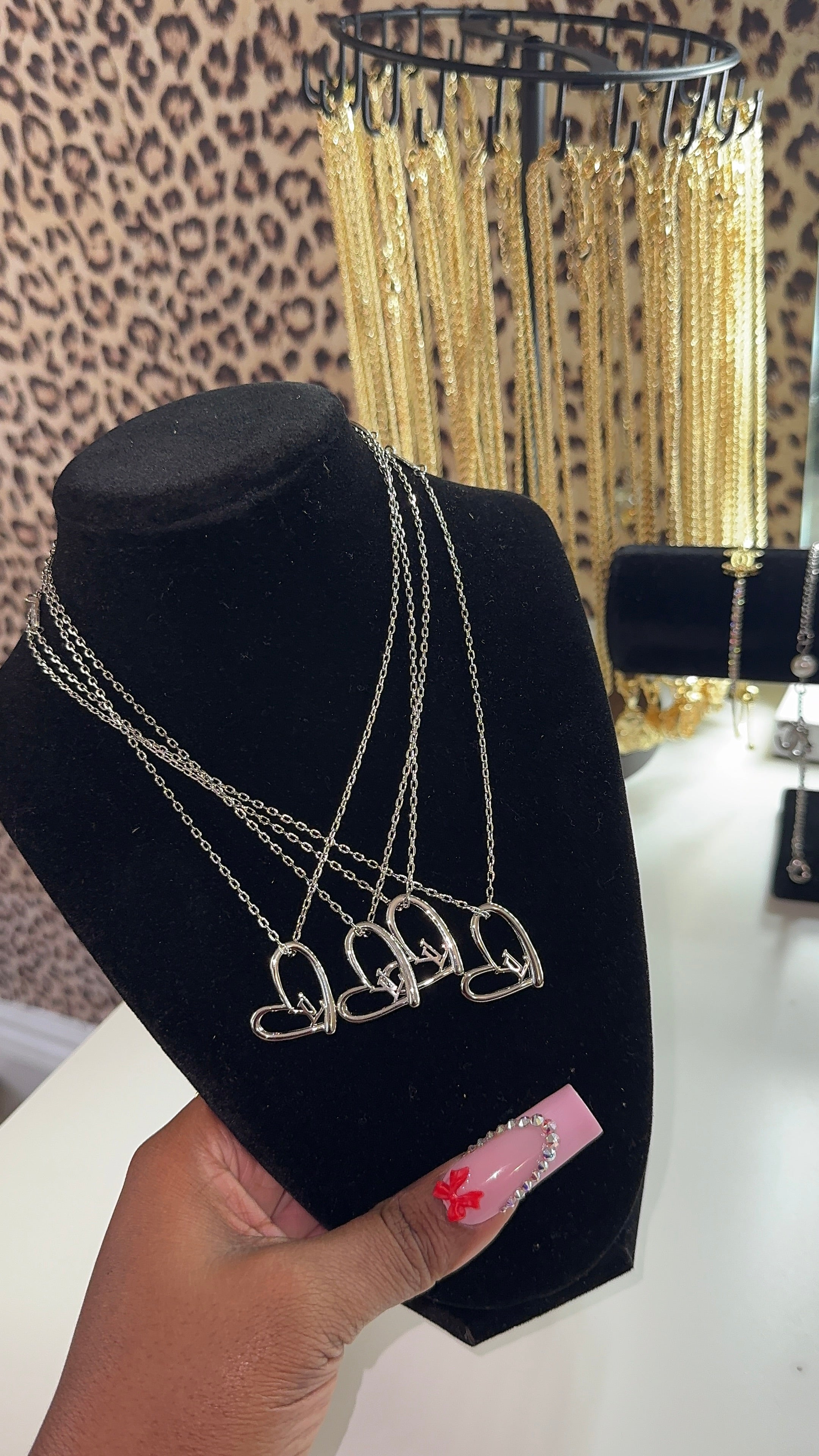 Heart LV Necklace