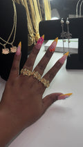 Triple Flower Ring