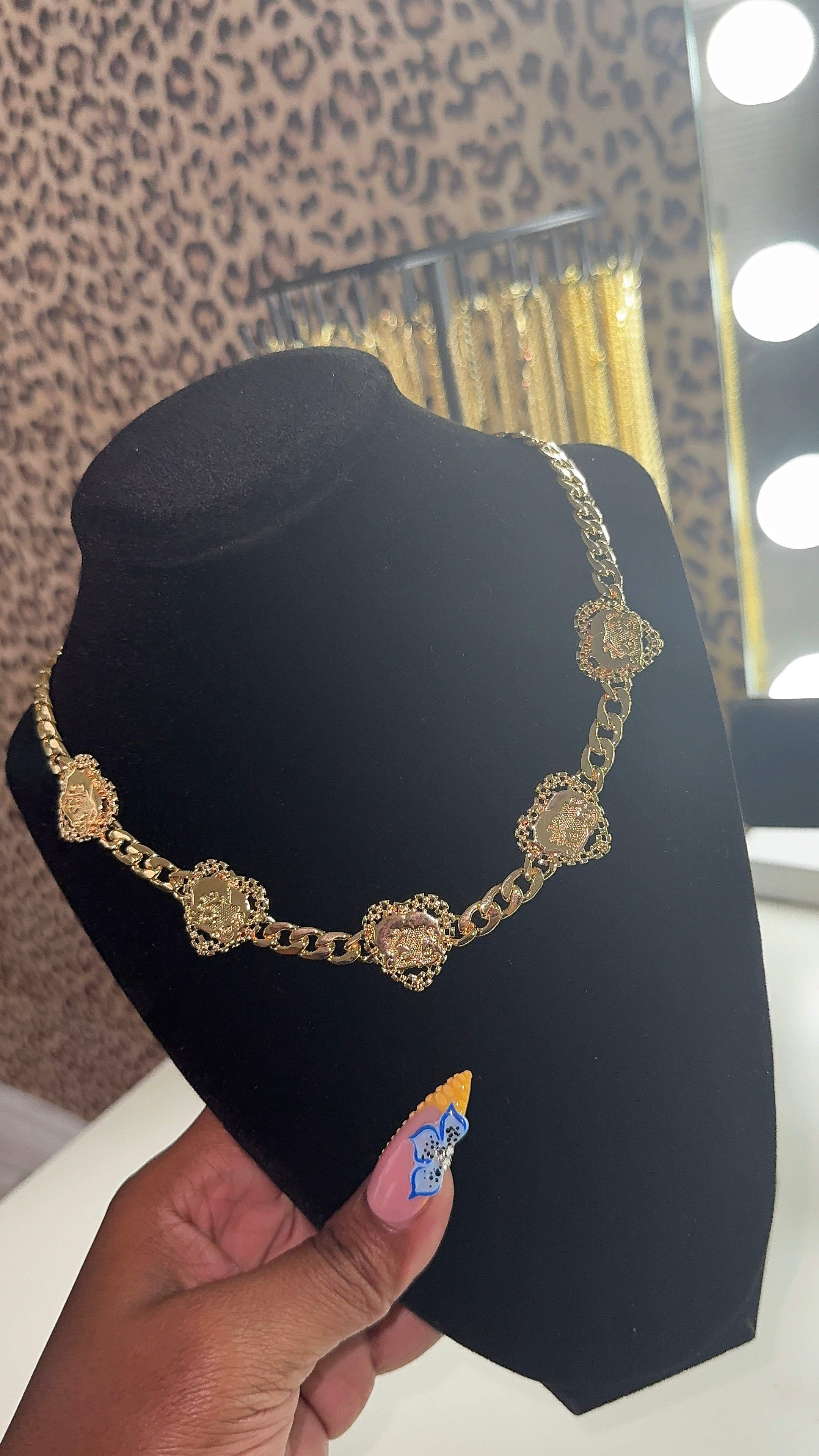 Heart Cuban Link Chain
