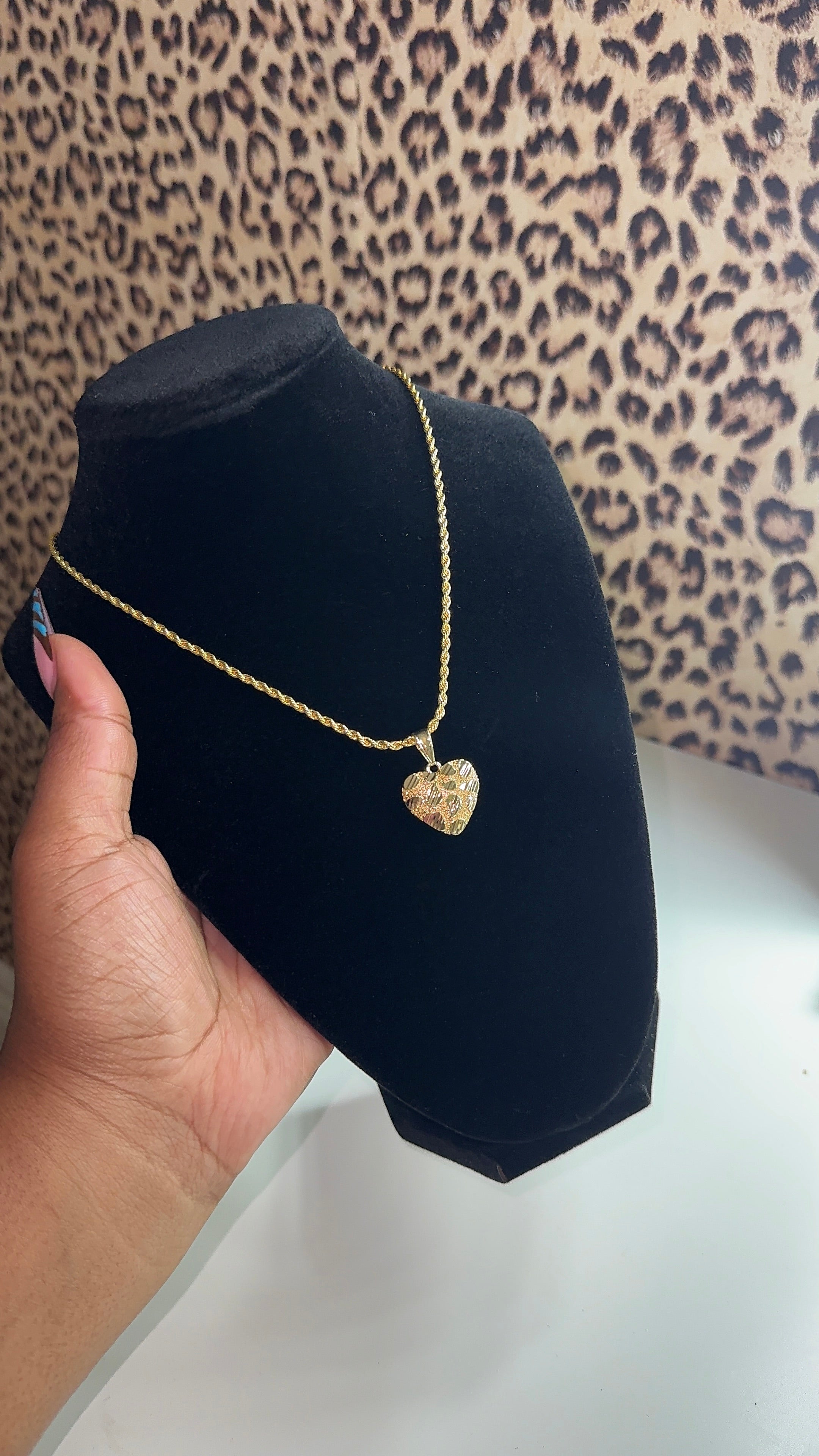 Nugget Heart Necklace