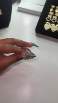 Double Trouble CC Stud Earrings