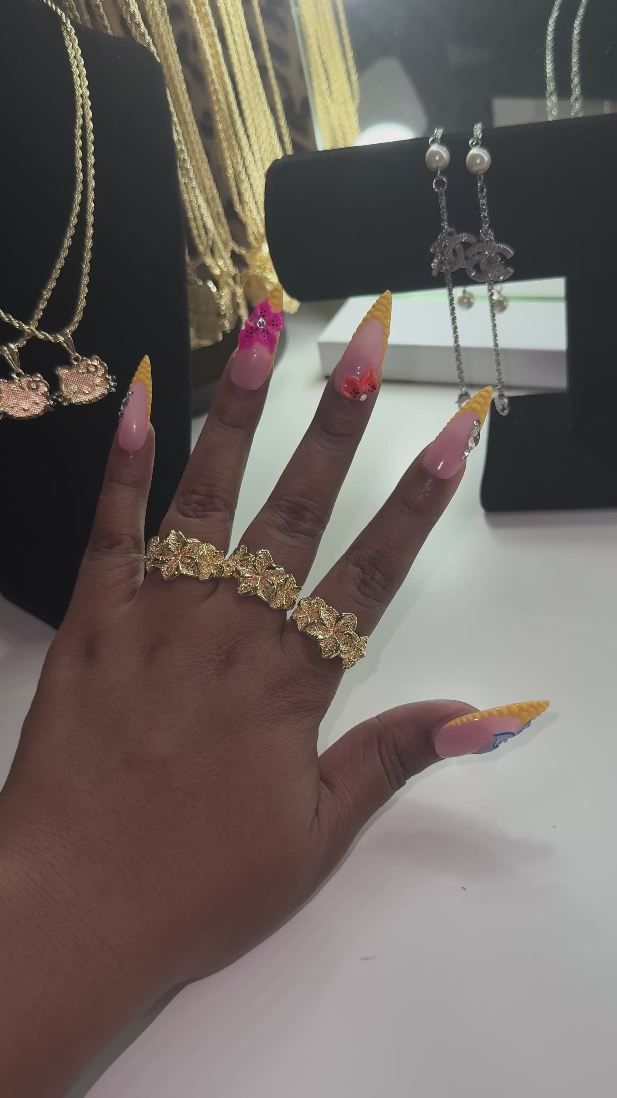 Triple Flower Ring