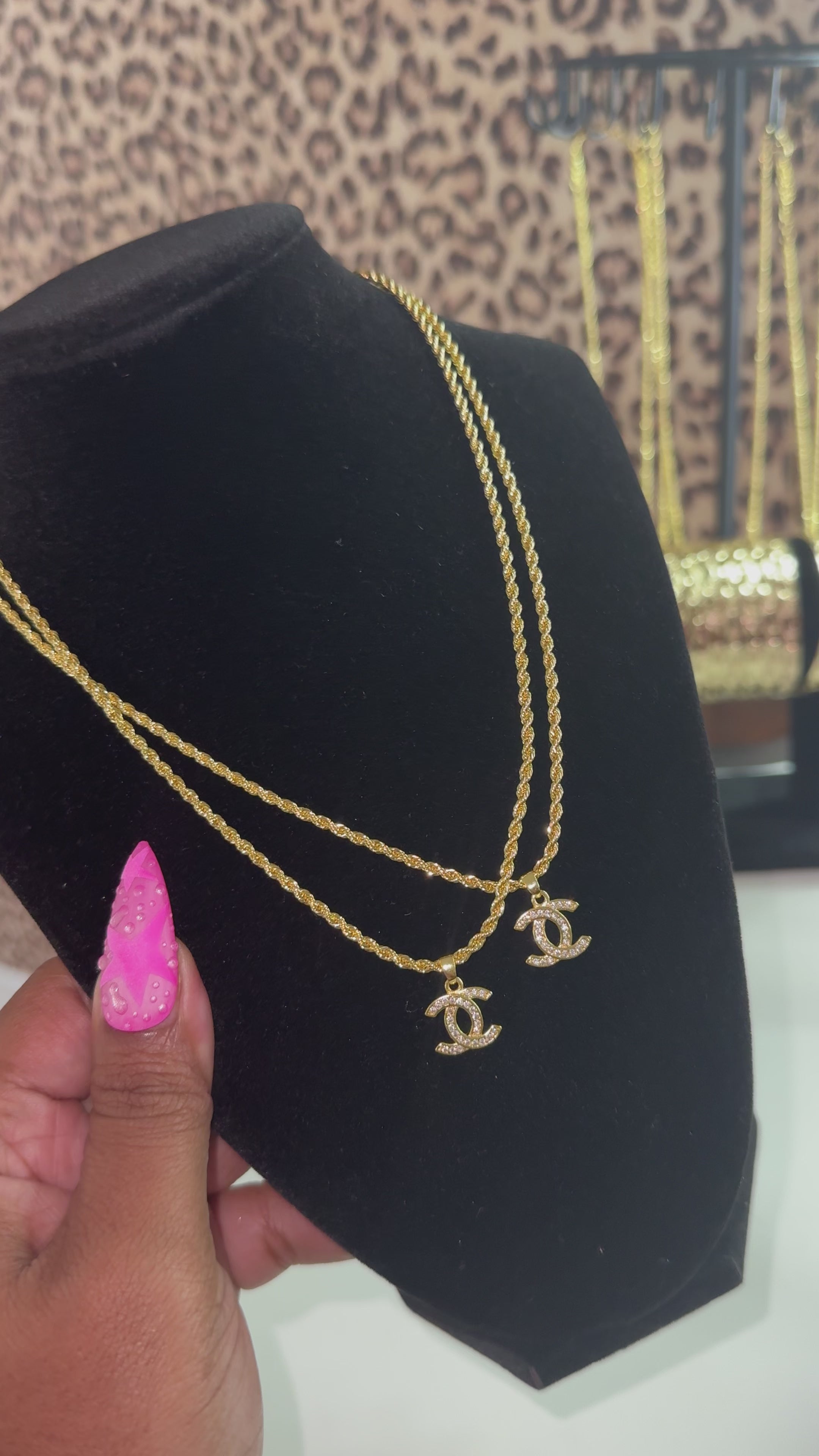 Mini CC Necklace