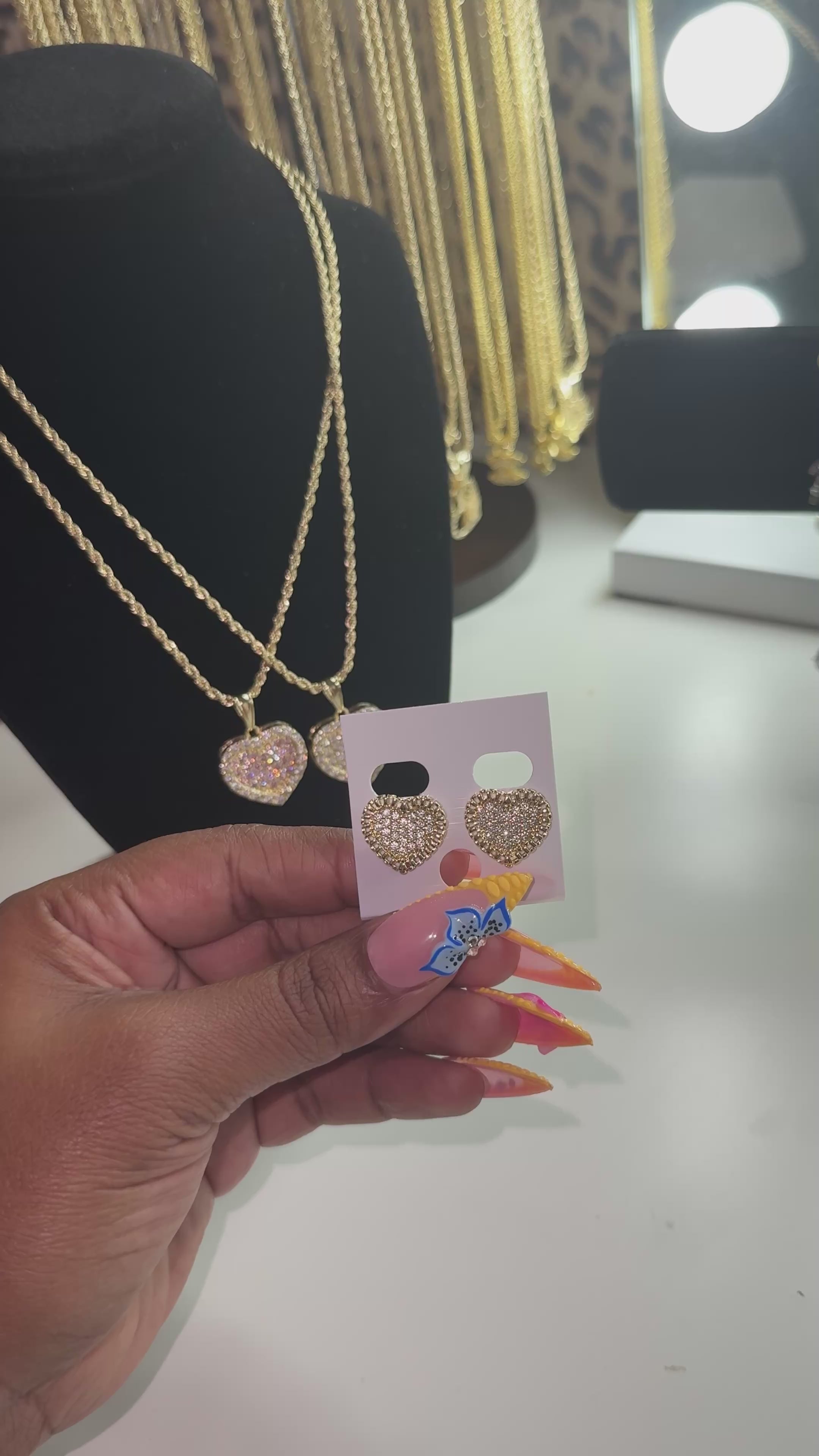 Heart Studs