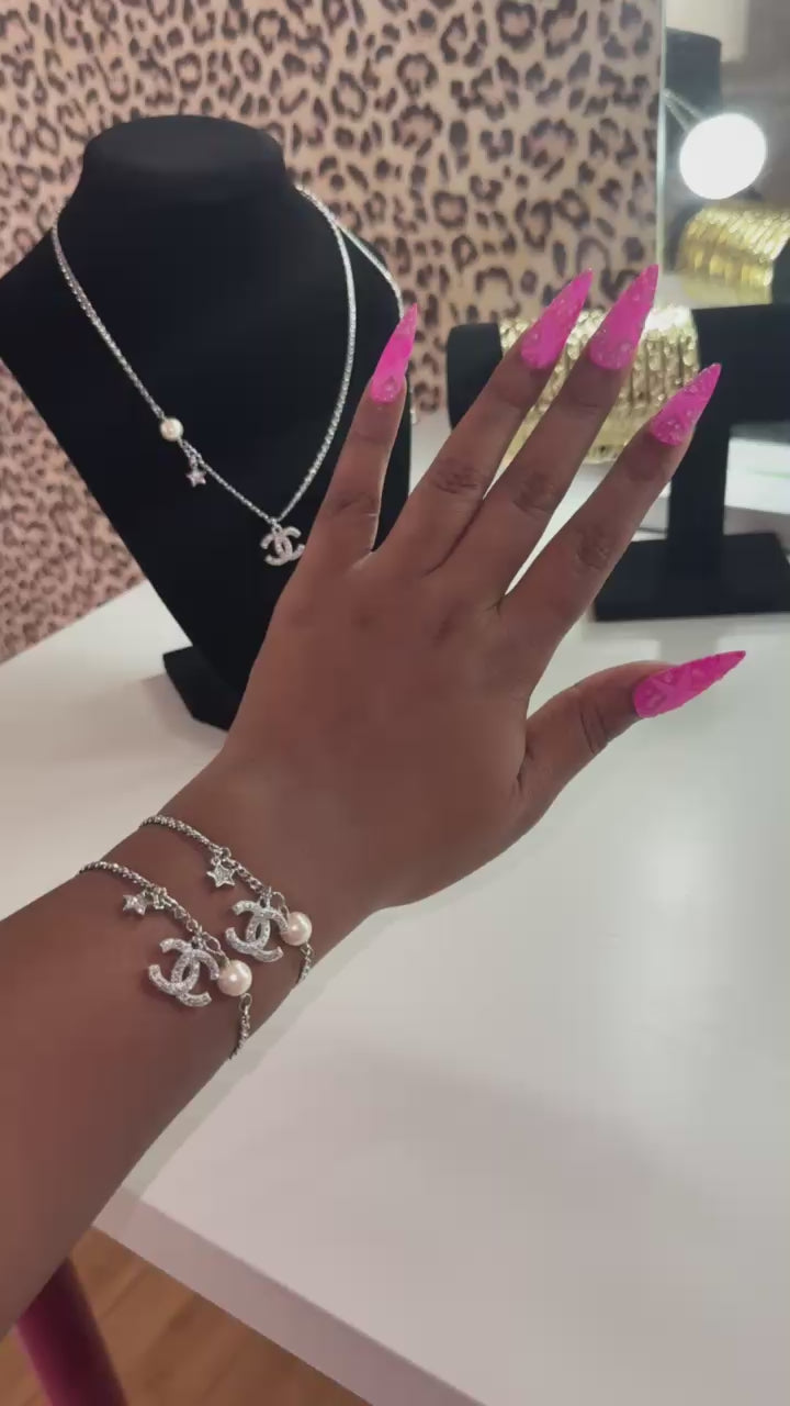 Silver CC Bracelet