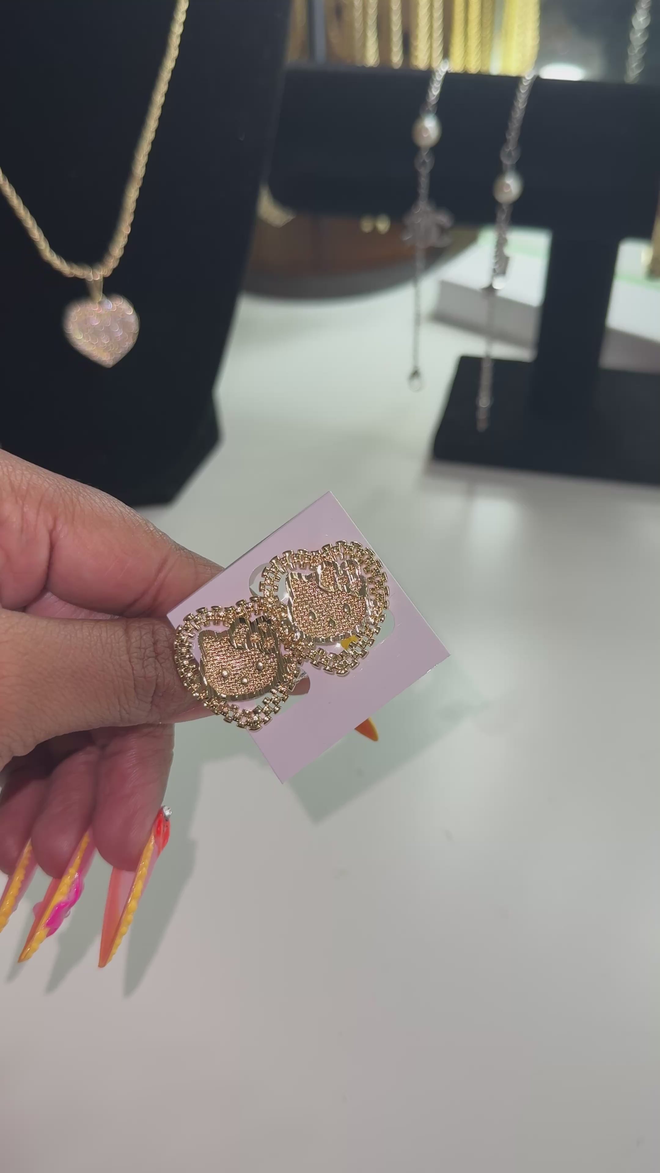Heart HK Studs